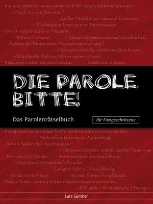 cover image of Die Parole, bitte!